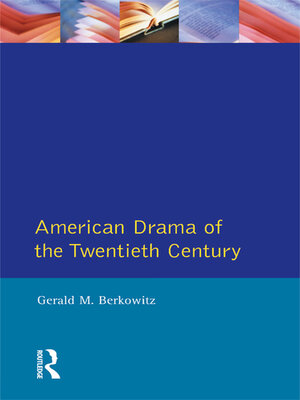 cover image of American Drama of the Twentieth Century